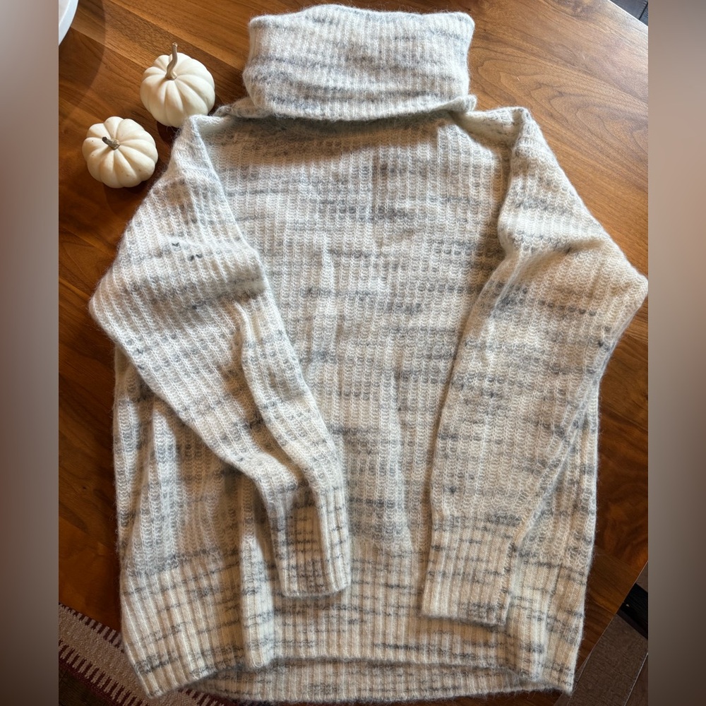 Everlane Cloud Oversized Funnel Neck Sweater 🤍🩶
